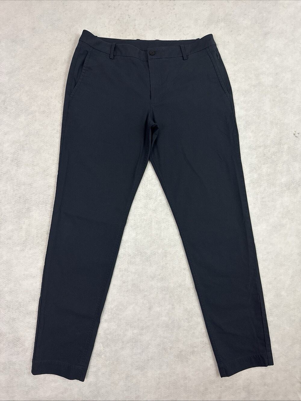 Kit Ace  Tech Pants Mens 34 Navy Standard Gym Athletic Stretch Chino